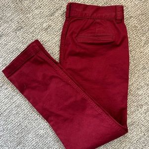 Current/Elliott Red Ankle Trouser sz 5